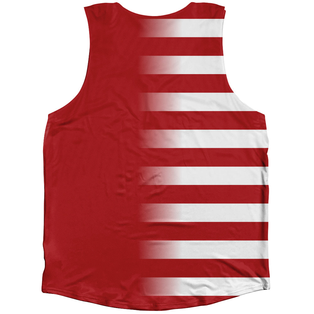 American Flag And Albania Flag Combination Athletic Tank Top