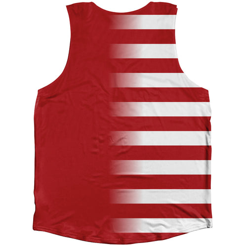 American Flag And Albania Flag Combination Athletic Tank Top