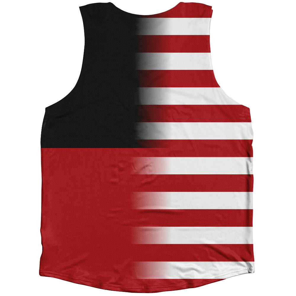 American Flag And Australian Aboriginal Flag Combination Athletic Tank Top