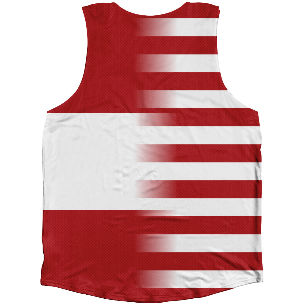 American Flag And Austria Flag Combination Athletic Tank Top