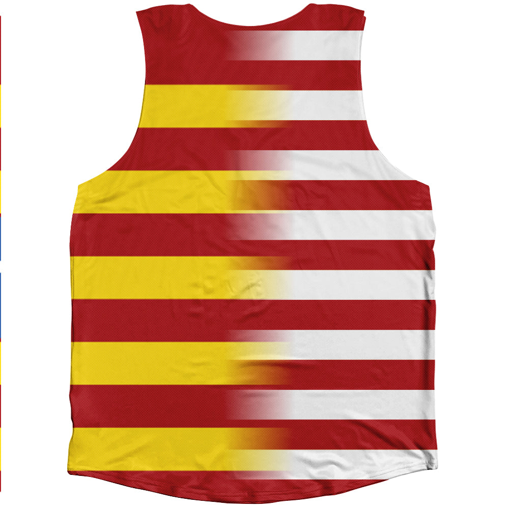 American Flag And Catalonia Flag Combination Athletic Tank Top