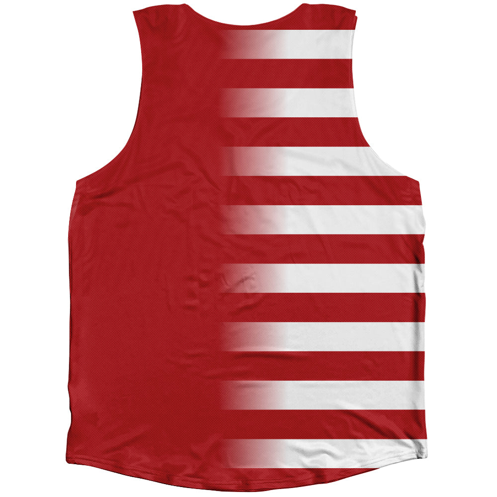 American Flag And China Flag Combination Athletic Tank Top