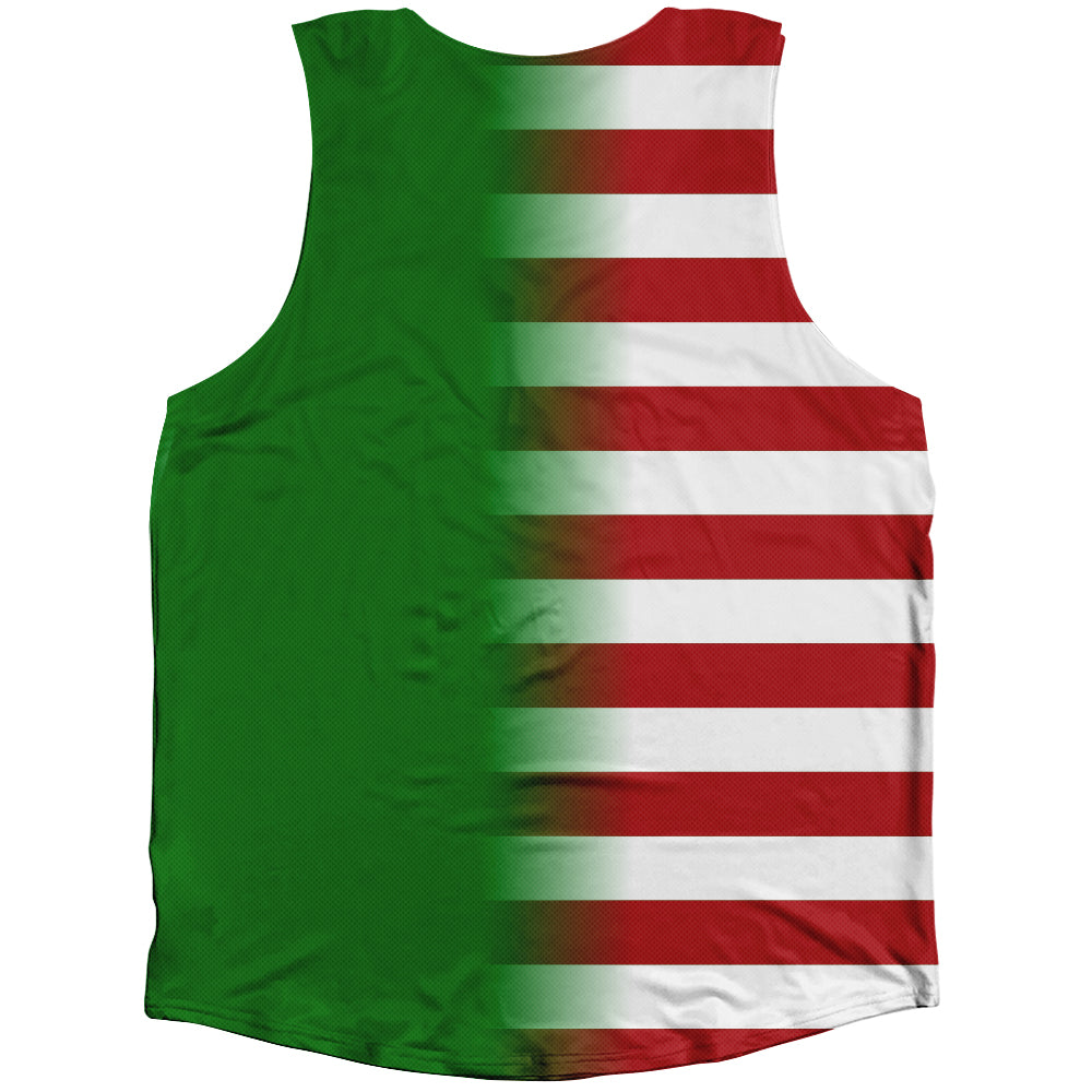 American Flag And Namibia Flag Combination Athletic Tank Top