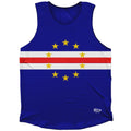 Cape Verde Country Flag Athletic Tank Top
