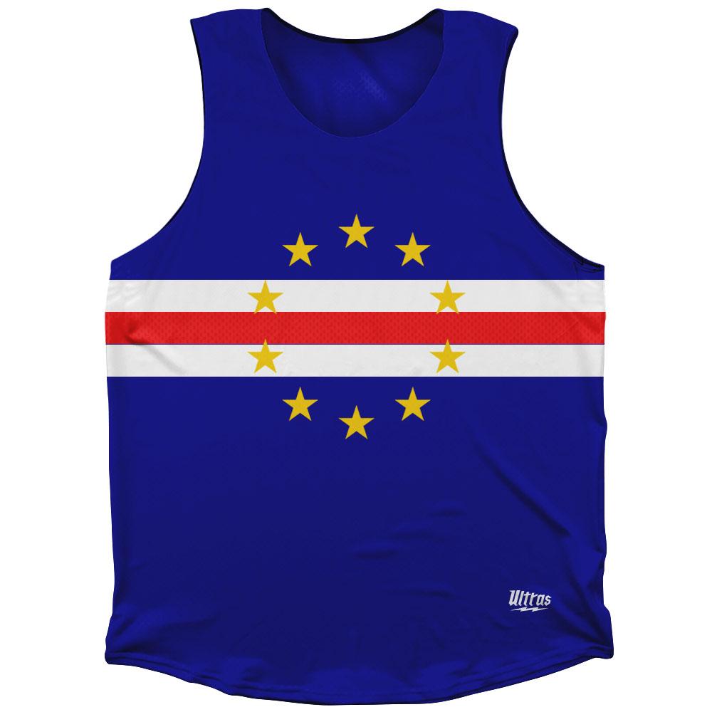 Cape Verde Country Flag Athletic Tank Top