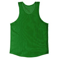 Green Kelly Sheer See Through Mesh Athletic Tank Top