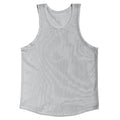 Grey Light See Through Mesh Sheer Athletic Tank Top