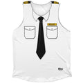 Pilot White Athletic Tank Top