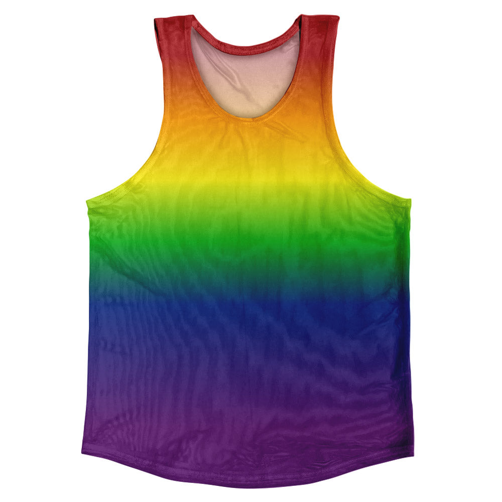 Rainbow Ombre Athletic Tank Top