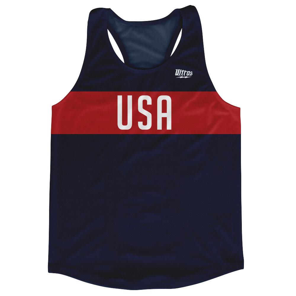 USA Washington Look Flag Finish Line Athletic Tank Top Made in USA