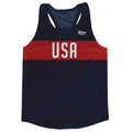 USA Washington Look Flag Finish Line Athletic Tank Top Made in USA