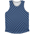 Warped Checkerboard Athletic Tank Top