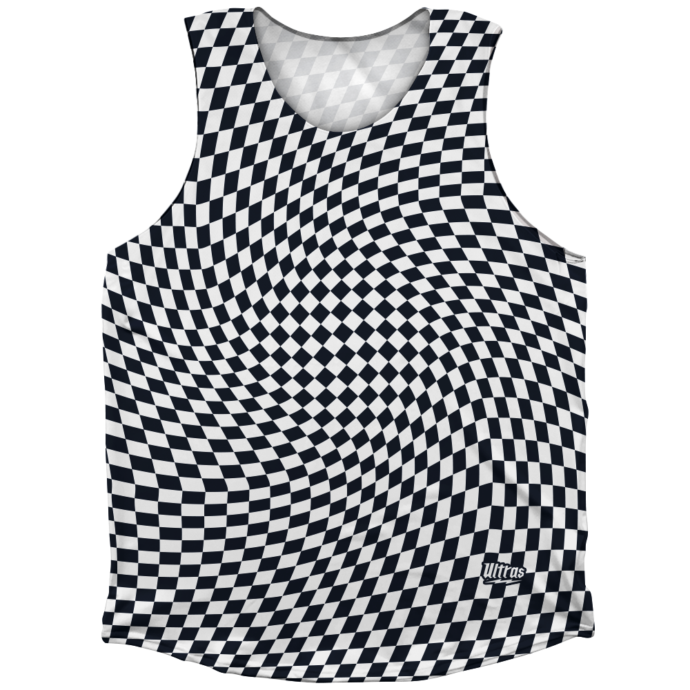 Warped Checkerboard Athletic Tank Top