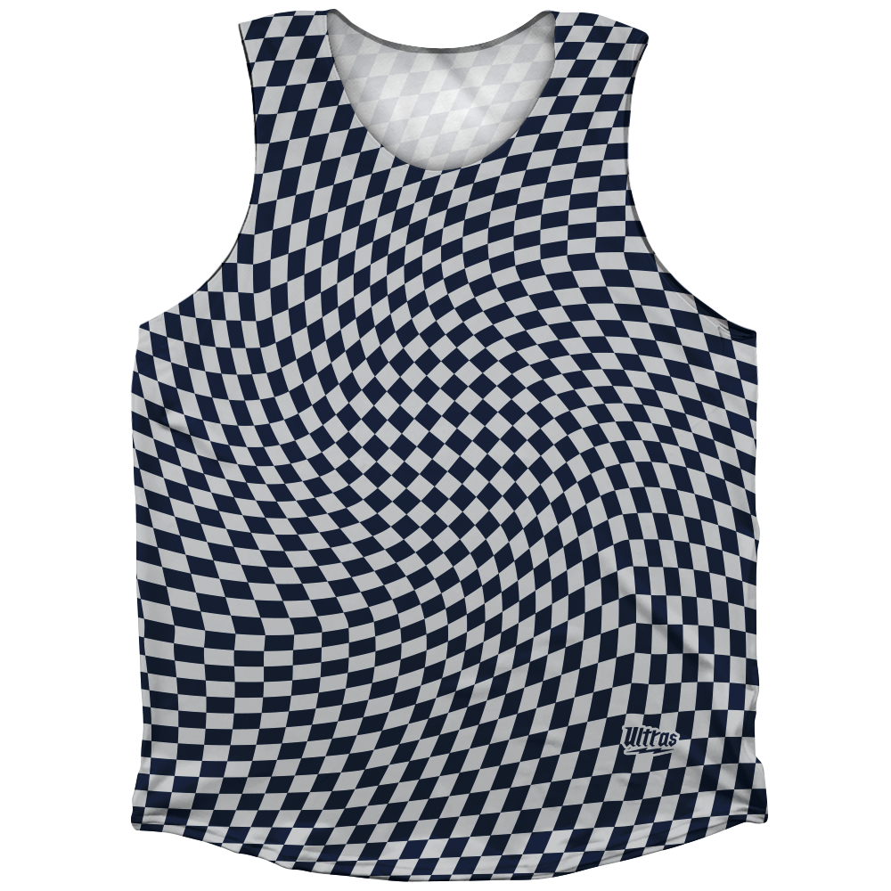 Warped Checkerboard Athletic Tank Top