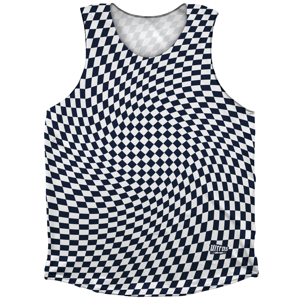 Warped Checkerboard Athletic Tank Top