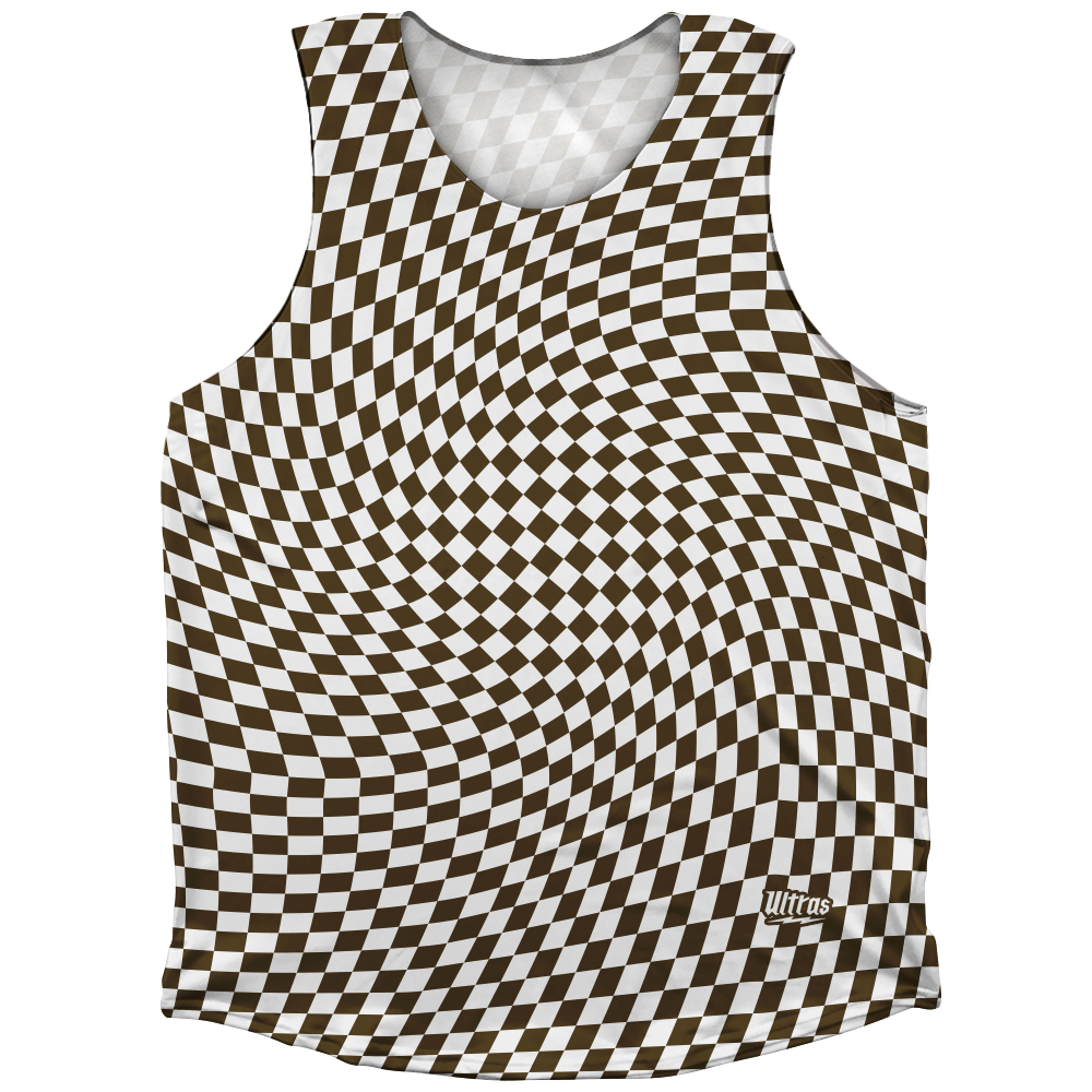 Warped Checkerboard Athletic Tank Top