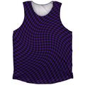 Warped Checkerboard Athletic Tank Top