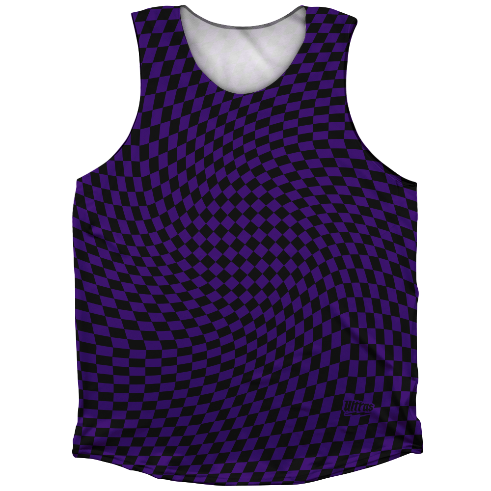 Warped Checkerboard Athletic Tank Top