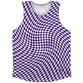 Warped Checkerboard Athletic Tank Top