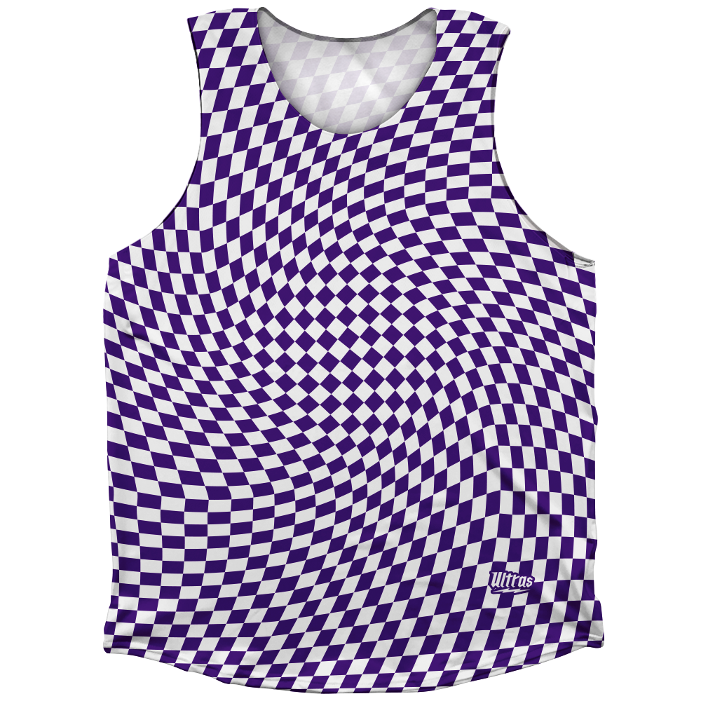 Warped Checkerboard Athletic Tank Top