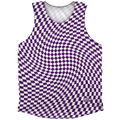 Warped Checkerboard Athletic Tank Top