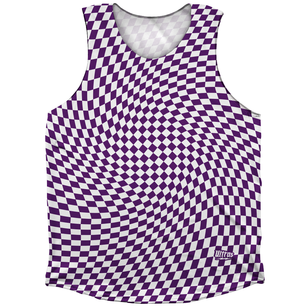 Warped Checkerboard Athletic Tank Top