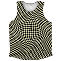 Warped Checkerboard Athletic Tank Top