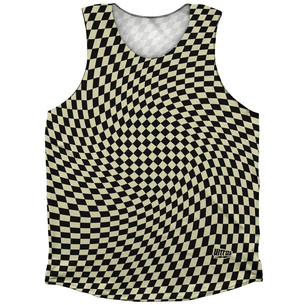 Warped Checkerboard Athletic Tank Top