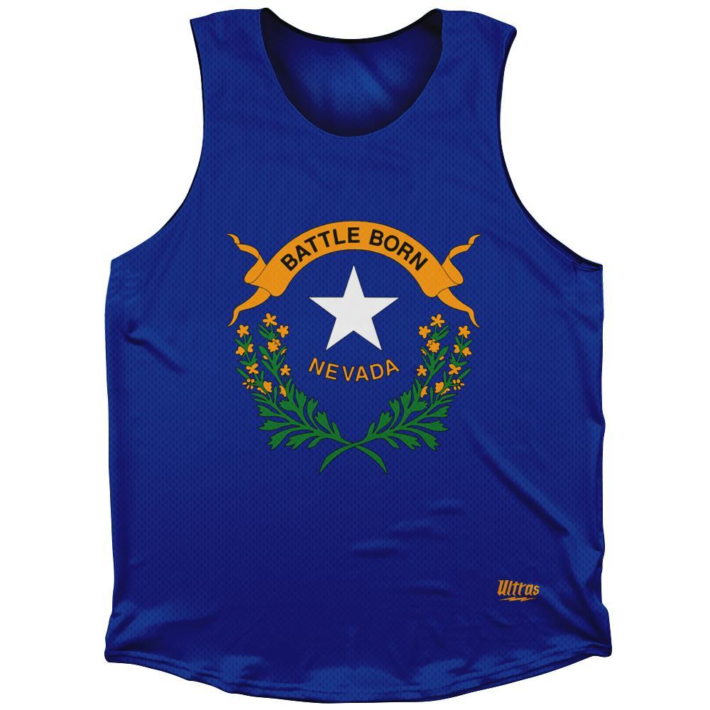 Nevada State Flag Athletic Tank Top